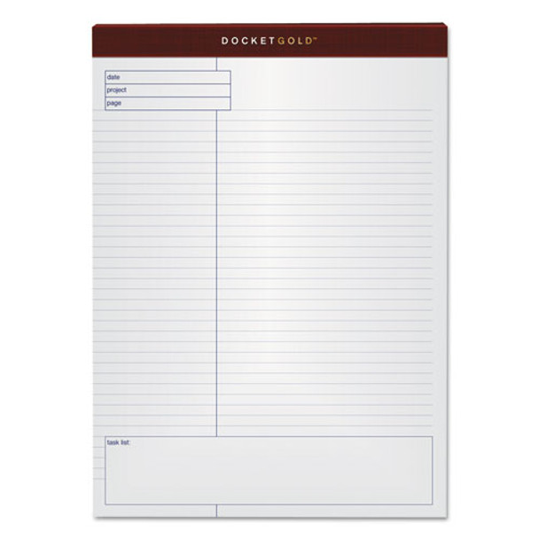 Docket Gold Planning Pad, Project Notes/quadrille Rule, 8.5 X 11.75, 40 Sheets, 4/pack