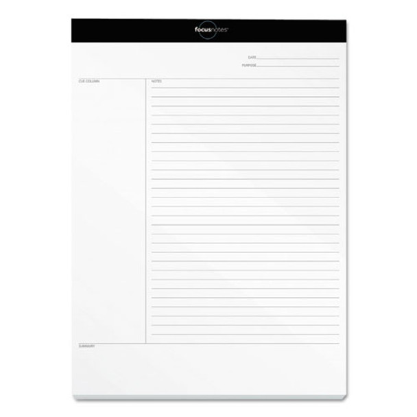 Focusnotes Legal Pad, Meeting Notes, 8.5 X 11.75, White, 50 Sheets