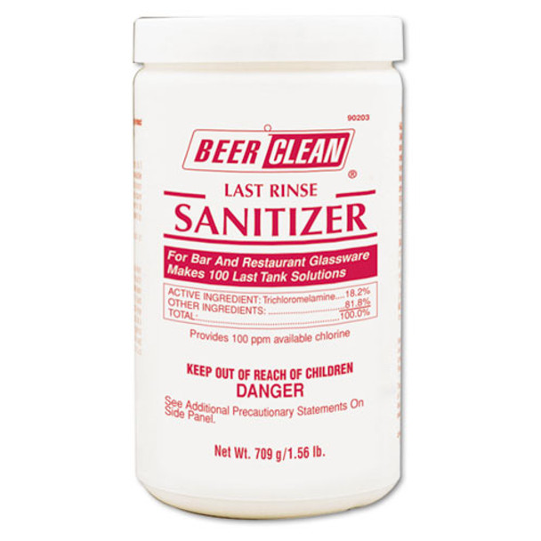 Beer Clean Last Rinse Glass Sanitizer, Powder, 25 Oz Container