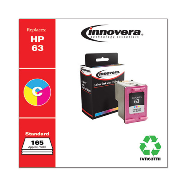 Remanufactured F6u61an (63) Ink, 165 Page-yield, Tri-color