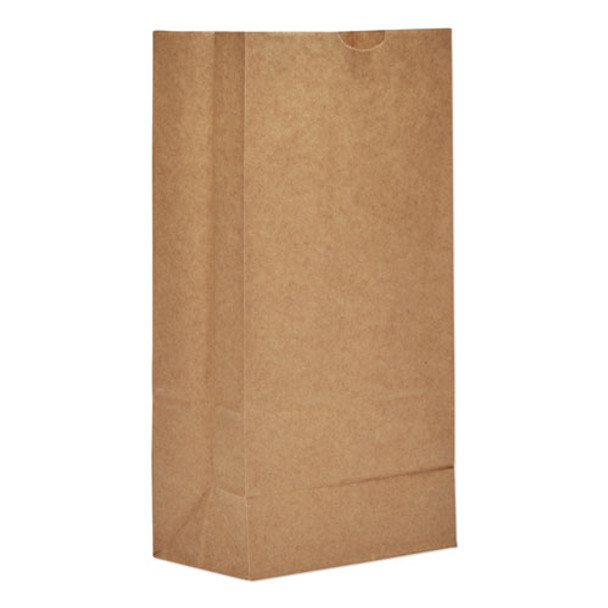 Grocery Paper Bags, 50 Lbs Capacity, #8, 6.13"w X 4.13"d X 12.44"h, Kraft, 500 Bags