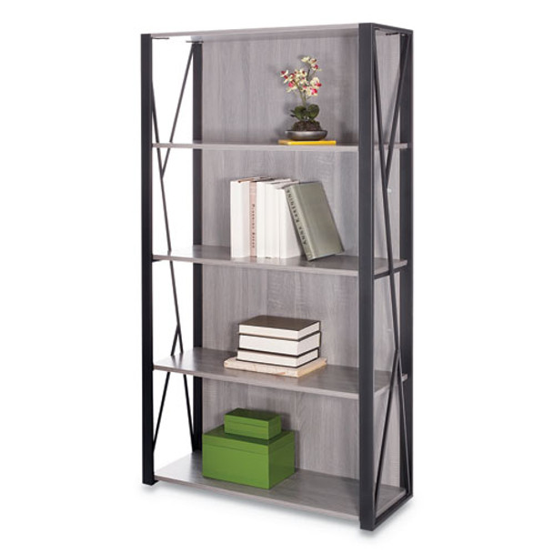 Mood Bookcases, 31 3/4w X 12d X 59h, Gray