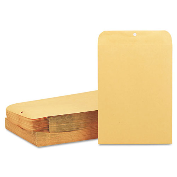 Clasp Envelope, #97, Cheese Blade Flap, Clasp/gummed Closure, 10 X 13, Brown Kraft, 100/box - DQUA37897