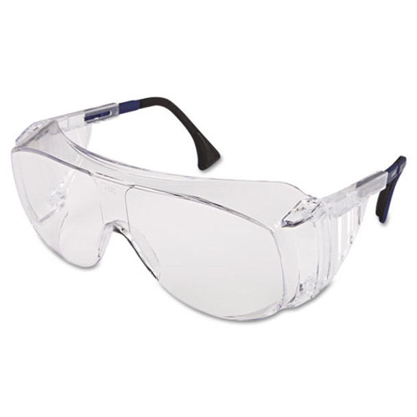 Ultraspec 2001 Otg Safety Eyewear, Clear/black Frame, Clear Lens