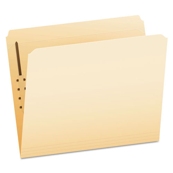 Manila Folders With One Fastener, Straight Tab, Letter Size, 50/box