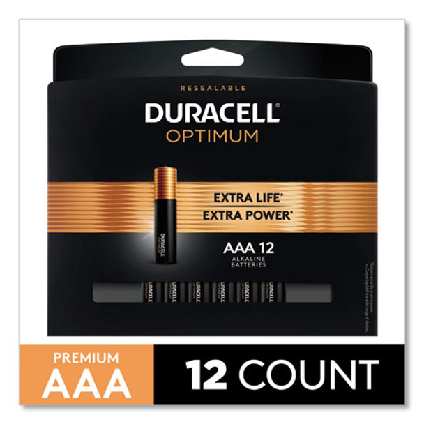 Optimum Alkaline Aaa Batteries, 12/pack