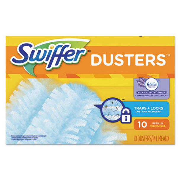 Refill Dusters, Dustlock Fiber, Light Blue, Lavender Vanilla Scent,10/bx,4bx/ctn