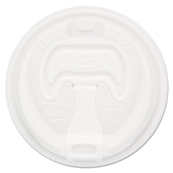 Optima Reclosable Lid, Fits 12-24 Oz Foam Cups, White, 1000/carton