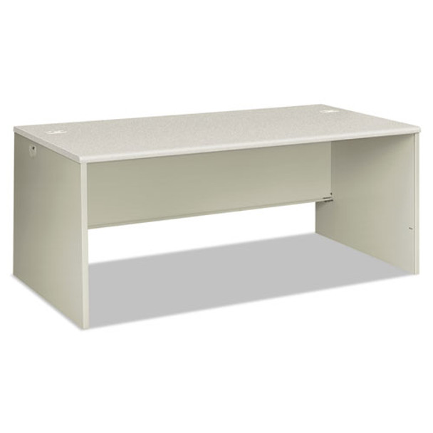 38000 Series Desk Shell, 72w X 36d X 30h, Silver Mesh/light Gray