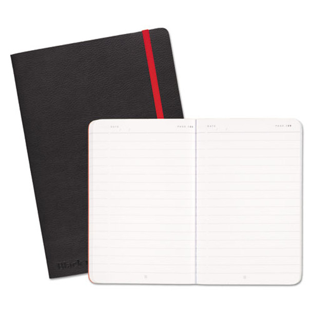 Black Soft Cover Notebook, Wide/legal Rule, Black Cover, 8.25 X 5.75, 71 Sheets