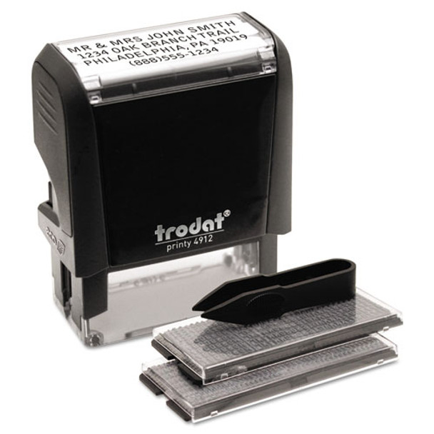 Self-inking Do It Yourself Message Stamp, 3/4 X 1 7/8