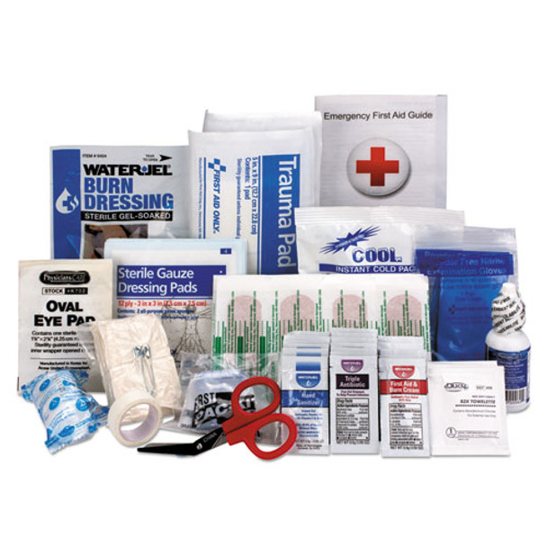 Ansi 2015 Compliant First Aid Kit Refill, Class A, 25 People, 89 Pieces