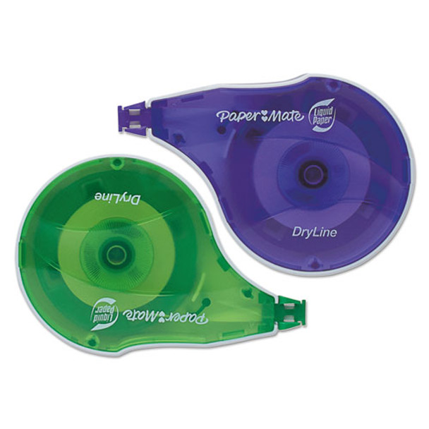 Dryline Correction Tape, Non-refillable, 1/6" X 472", 2/pack