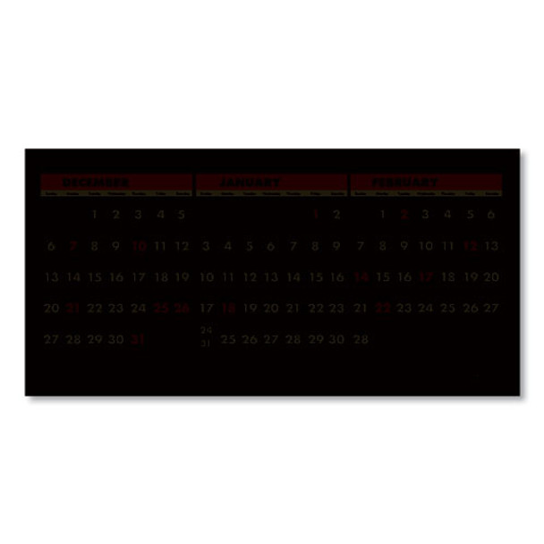 Recycled Three-month Horizontal Wall Calendar, 23.5 X 12, 14-month, 2020-2022