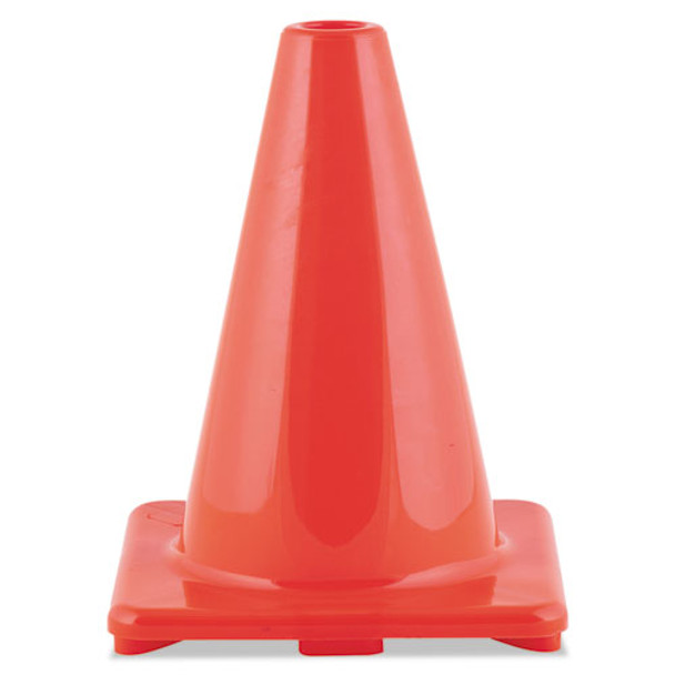 Hi-visibility Vinyl Cones, 6" Tall, Orange