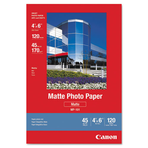 Matte Photo Paper, 4 X 6, Matte White, 120/pack