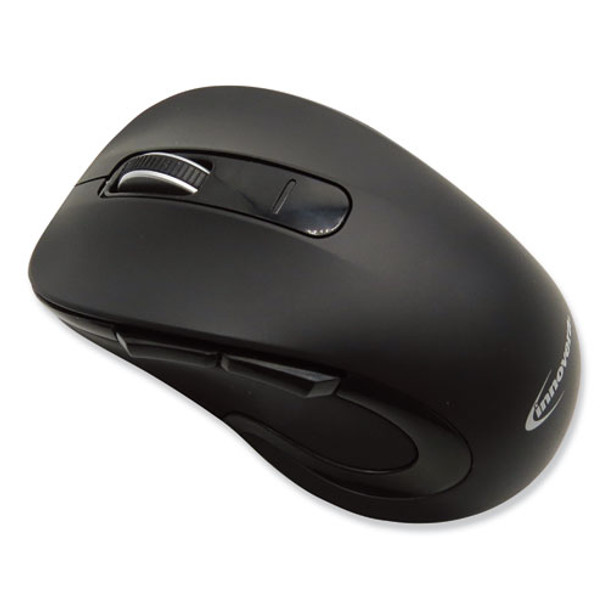 Mid-size Wireless Optical Mouse With Micro Usb, 2.4 Ghz Frequency/32 Ft Wireless Range, Right Hand Use, Black