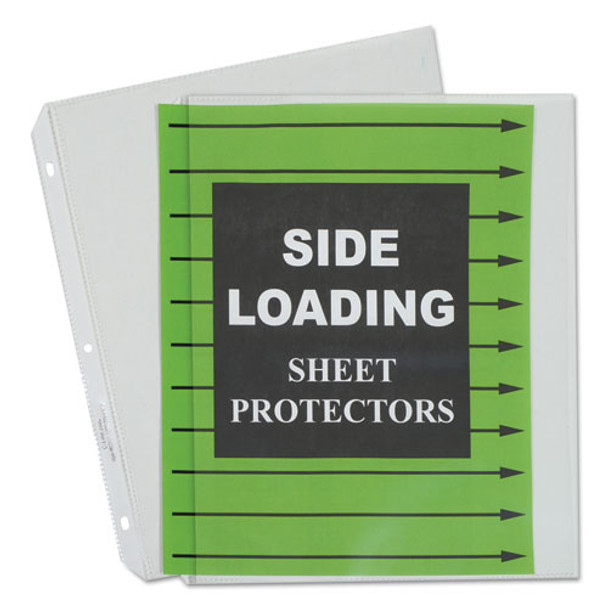 Side Loading Polypropylene Sheet Protectors, Clear, 2", 11 X 8 1/2, 50/bx