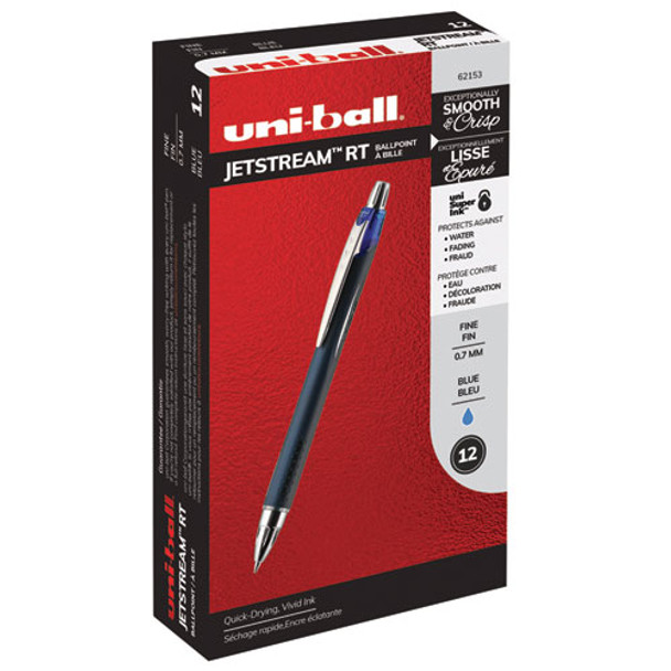 Jetstream Retractable Ballpoint Pen, Fine 0.7mm, Blue Ink, Blue Barrel