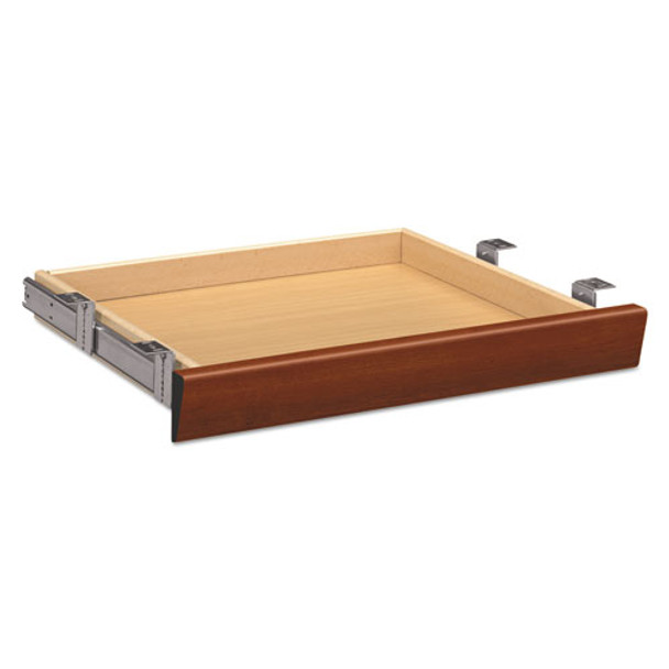 Laminate Angled Center Drawer, 22w X 15.38d X 2.5h, Cognac