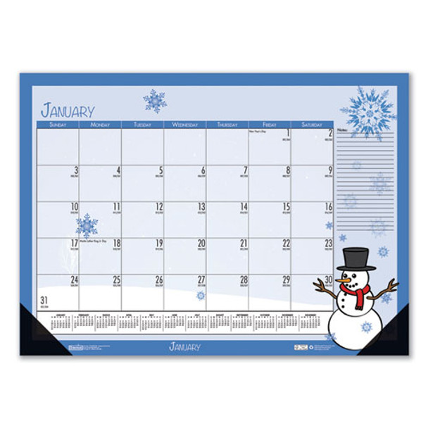 Earthscapes Seasonal Desk Pad Calendar, 18.5 X 13, 2021