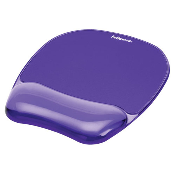 Gel Crystals Mouse Pad With Wrist Rest, 7.87" X 9.18", Purple
