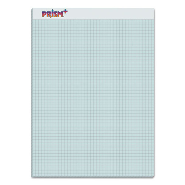 Prism Quadrille Perforated Pads, 5 Sq/in Quadrille Rule, 8.5 X 11.75, Blue, 50 Sheets, 12/pack