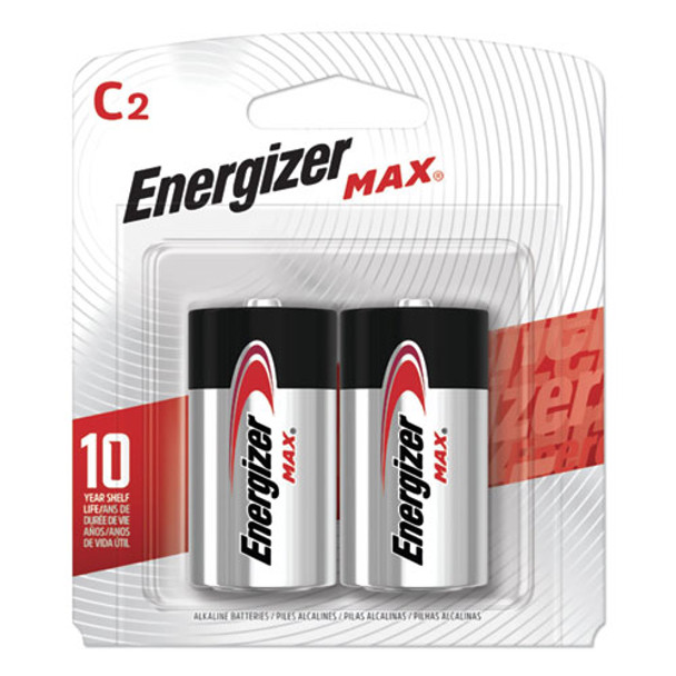 Max Alkaline C Batteries, 1.5v, 2/pack