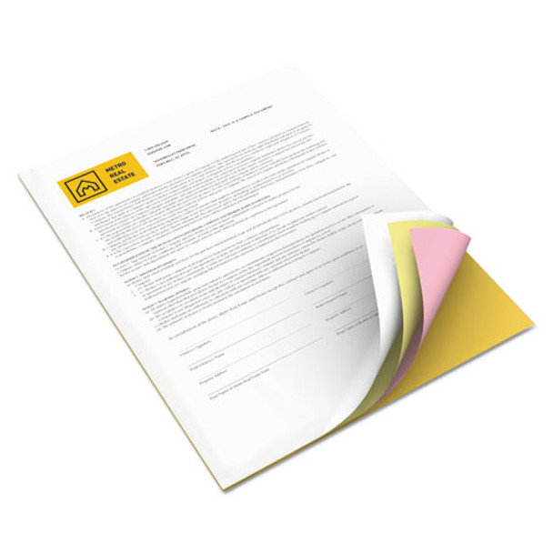 Revolution Carbonless 4-part Paper, 8.5x11, Canary/goldenrod/pink/white, 5, 000/carton