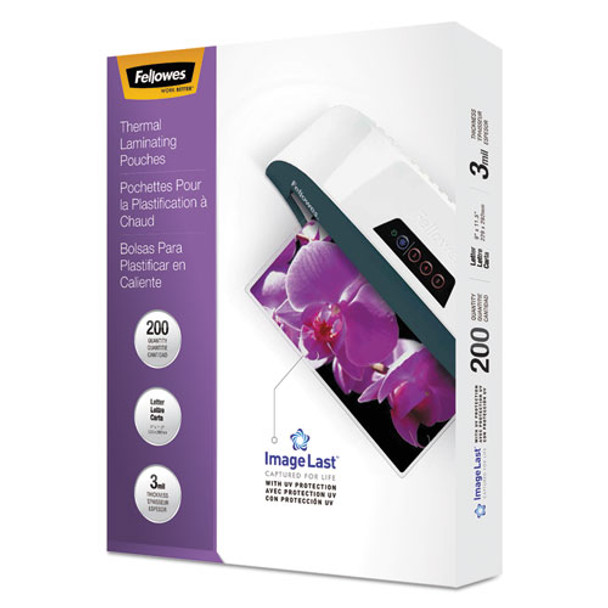 Imagelast Laminating Pouches With Uv Protection, 3 Mil, 9" X 11.5", Clear, 200/pack