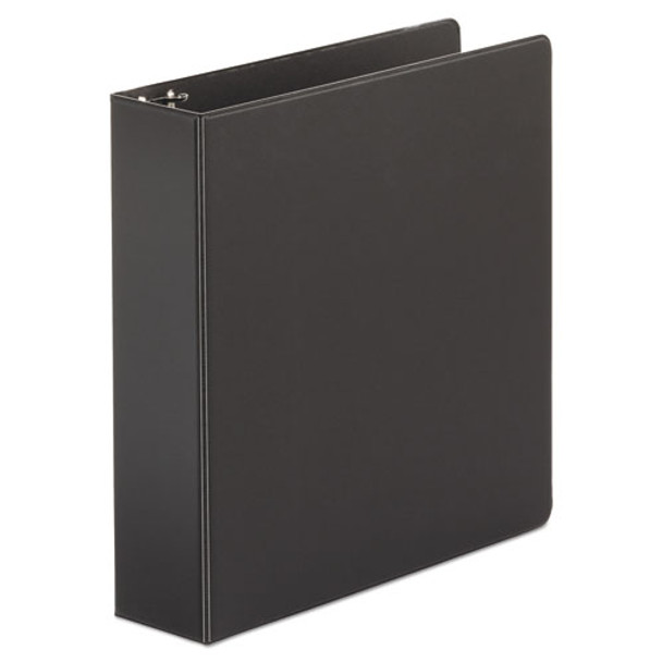 Economy Non-view Round Ring Binder, 3 Rings, 2" Capacity, 11 X 8.5, Black