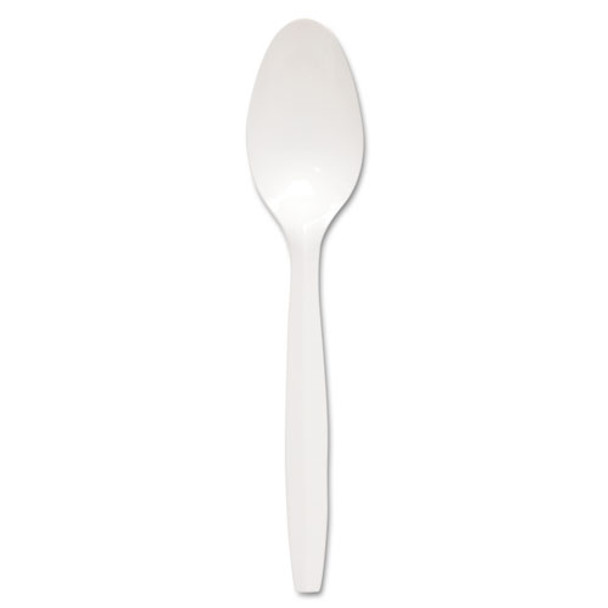 Regal Mediumweight Cutlery, Full-size, Teaspoon, White, 1000/carton