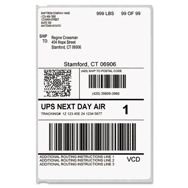 Labelwriter Shipping Labels, 4" X 6", White, 220 Labels/roll