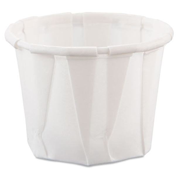 Paper Portion Cups, .75oz, White, 250/bag, 20 Bags/carton