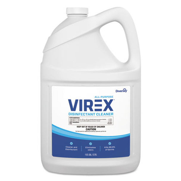 Virex All-purpose Disinfectant Cleaner, Lemon Scent, 1 Gal Container, 2/carton