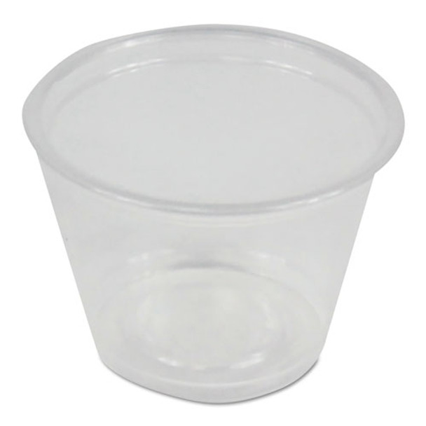 Souffle/portion Cups, 1 Oz, Polypropylene, Clear, 20 Cups/sleeve, 125 Sleeves/carton