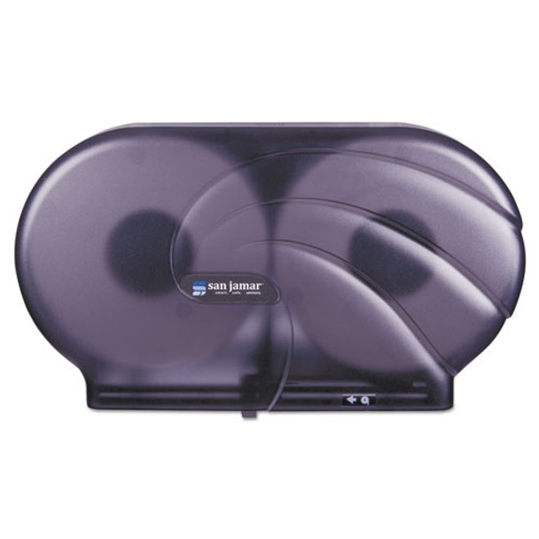 Twin 9" Jbt Toilet Tissue Dispenser, Oceans, 19 X 5 1/4 X 12, Black Pearl