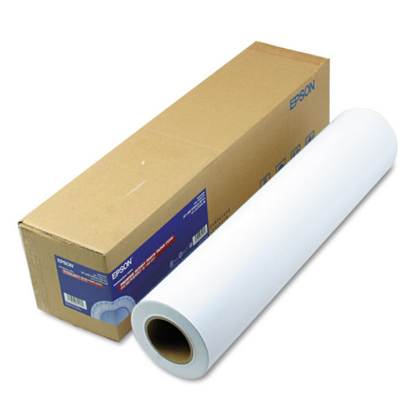 Premium Glossy Photo Paper Roll, 3" Core, 10 Mil, 24" X 100 Ft, Glossy White