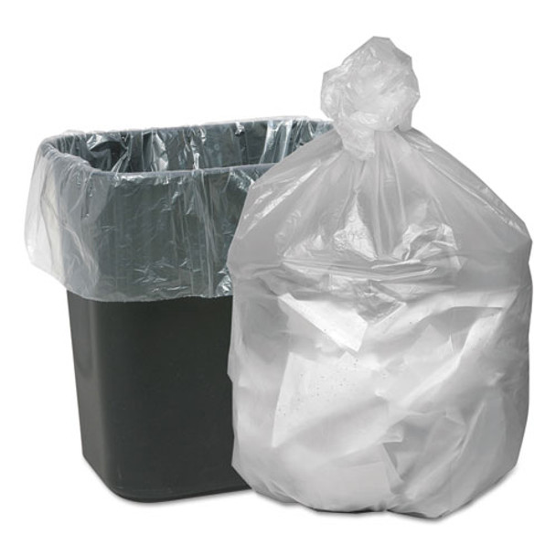 Waste Can Liners, 10 Gal, 6 Microns, 24" X 24", Natural, 1,000/carton