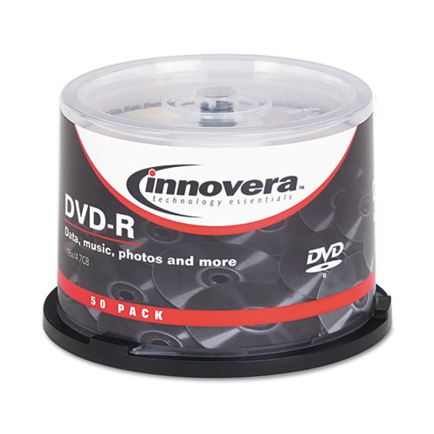 Dvd-r Discs, 4.7gb, 16x, Spindle, Silver, 50/pack - DIVR46850