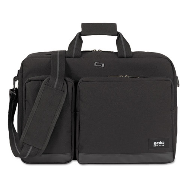 Urban Hybrid Briefcase, 5" X 17.25" X 17.24", Polyester, Black