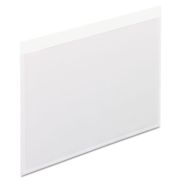 Self-adhesive Pockets, 4 X 6, Clear Front/white Backing, 100/box