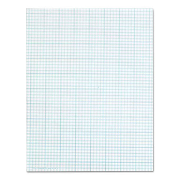 Cross Section Pads, 10 Sq/in Quadrille Rule, 8.5 X 11, White, 50 Sheets
