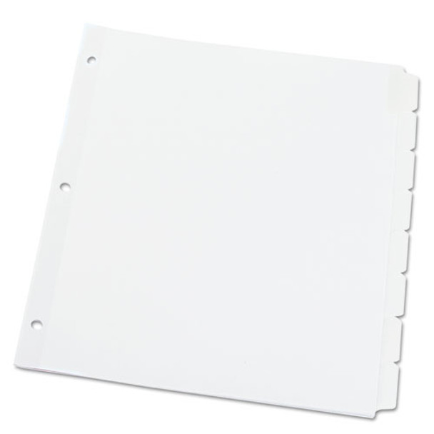 Deluxe Write-on/erasable Tab Index, 8-tab, 11 X 8.5, White, 1 Set - DUNV20818