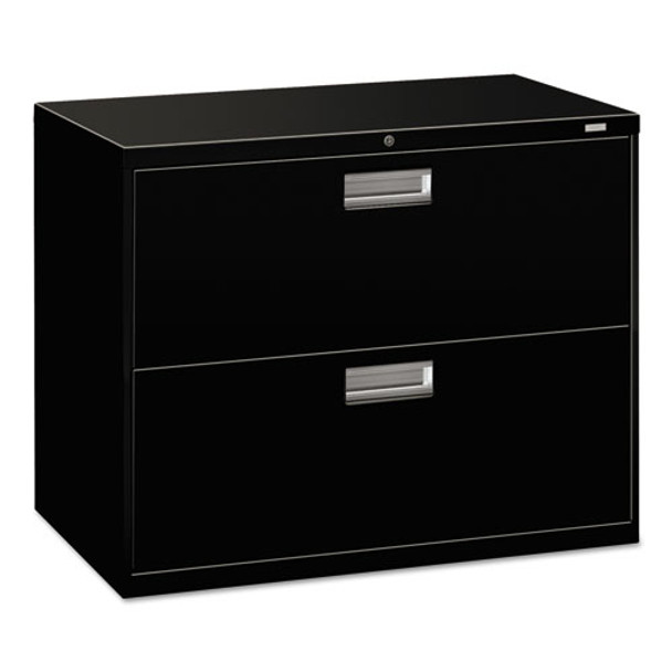 600 Series Two-drawer Lateral File, 36w X 18d X 28h, Black