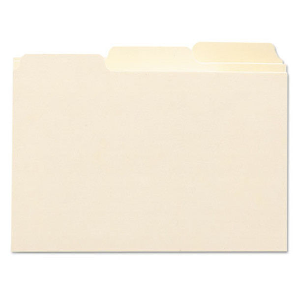 Manila Card Guides, 1/3-cut Top Tab, Blank, 4 X 6, Manila, 100/box