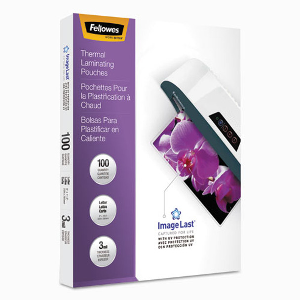 Imagelast Laminating Pouches With Uv Protection, 3 Mil, 9" X 11.5", Clear, 100/pack