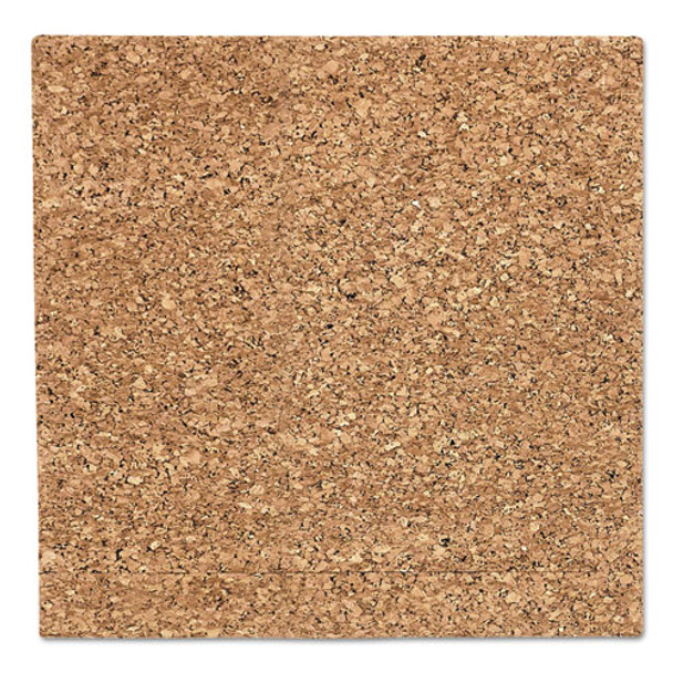 Designer Cork Bulletin Board, 18" X 18", Natural