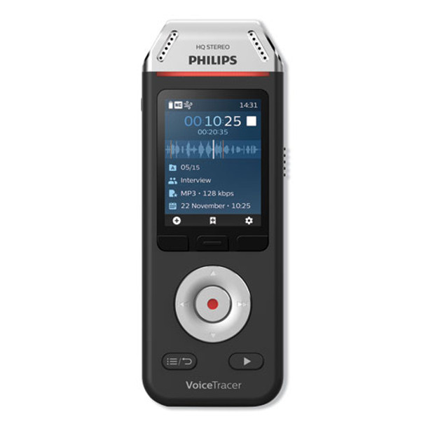 Voice Tracer Dvt2810 Digital Recorder, 8 Gb, Black