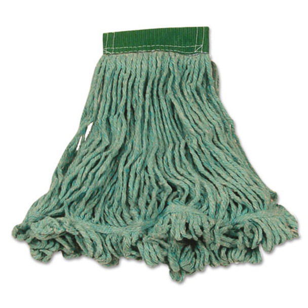 Super Stitch Blend Mop Heads, Cotton/synthetic, Green, Medium